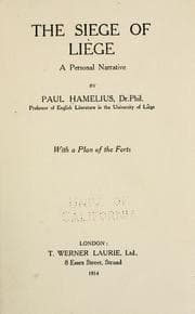 Tapa de The siege of Liège, a personal narrative