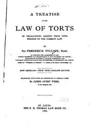 Tapa de A Treatise on the Law of Torts in Obligations Arising from Civil Wrongs in ...