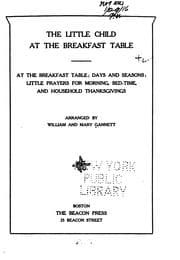Tapa de The little child at the breakfast table