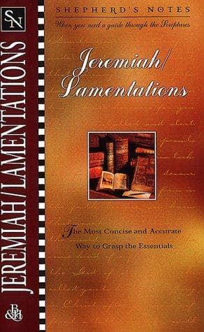 Tapa de Jeremiah/Lamentations