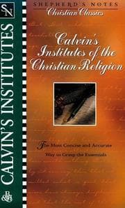 Tapa de Calvin's Institutes of the Christian religion