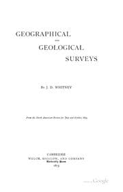 Tapa de Geographical and geological surveys
