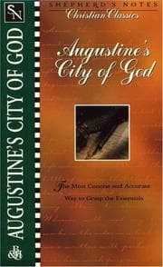 Tapa de Augustine's City of God (Shepherd's Notes. Christian Classics)