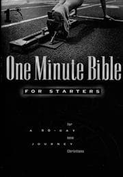 Tapa de One Minute Bible for Starters