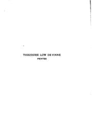Tapa de Theodore Low De Vinne, printer