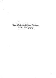 Tapa de Van Dyck, his original etchings and his iconography