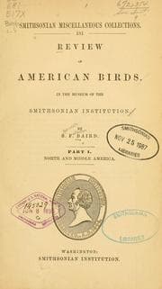 Tapa de Review of American birds