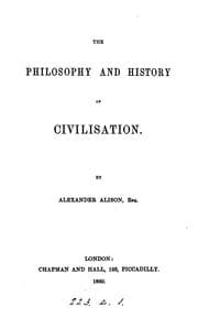 Tapa de The philosophy and history of civilisation