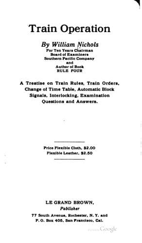 Tapa de Train operation