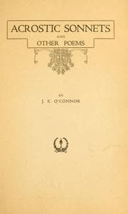 Tapa de Acrostic sonnets, and other poems