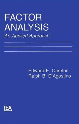 Tapa de Factor analysis