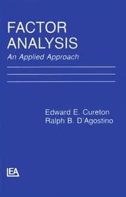 Tapa de Factor analysis