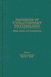 Tapa de Handbook of evolutionary psychology