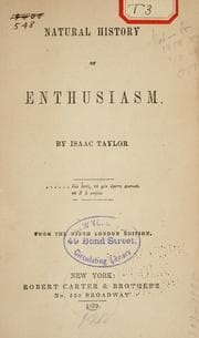 Tapa de Natural history of enthusiasm