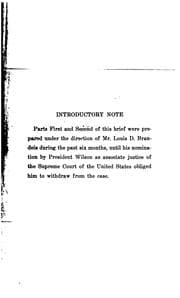 Tapa de The case for the shorter work day. Franklin O. Bunting, plaintiff in error, vs. The state of Oregon, defendant in error. Brief for defendant in error. Felix Frankfurter, of counsel for the State of Oregon. Assisted by Josephine Goldmark