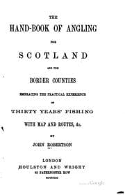 Tapa de The hand-book of angling for Scotland and the border counties