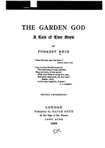 Tapa de The garden god