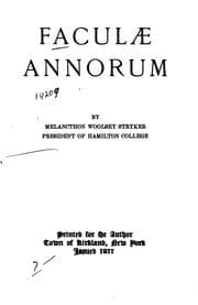 Tapa de Faculae annorum