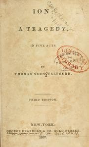 Tapa de Ion; a tragedy, in five acts