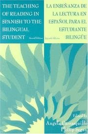 Tapa de The teaching of reading in Spanish to the bilingual student =