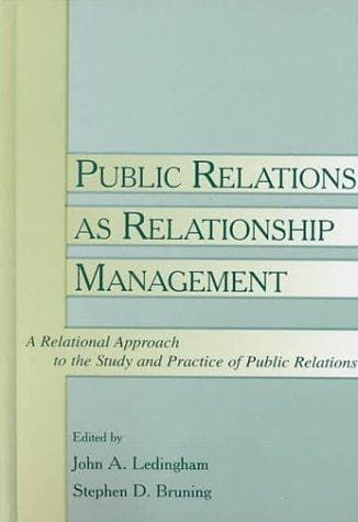 Tapa de Public Relations As Relationship Management