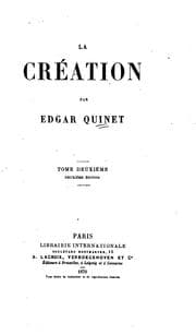 Tapa de La création