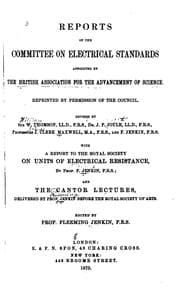 Tapa de Reports of the committee on electrical standards appointed by the British association for the advancement of science