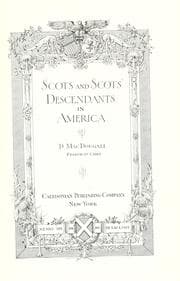 Tapa de Scots and Scots' descendants in America