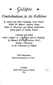 Tapa de Golspie: contributions to its folklore
