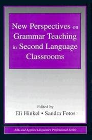 Tapa de New perspectives on grammar teaching in second language classrooms