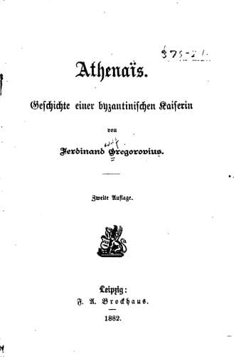 Tapa de Athenaïs.