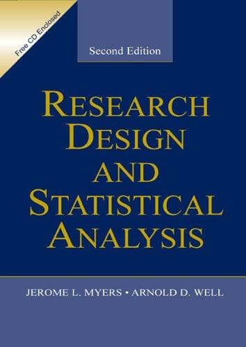 Tapa de Research design and statistical analysis