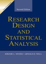 Tapa de Research design and statistical analysis