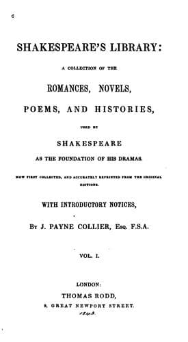 Tapa de Shakespeare's library
