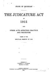 Tapa de The Judicature act of 1915