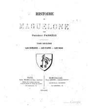 Tapa de Histoire de Maguelone