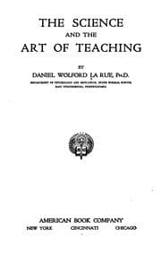 Tapa de The science and the art of teaching