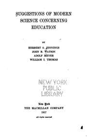Tapa de Suggestions of modern science concerning education