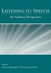 Tapa de Listening to speech