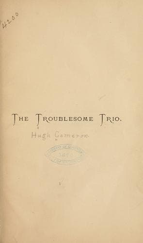 Tapa de The troublesome trio