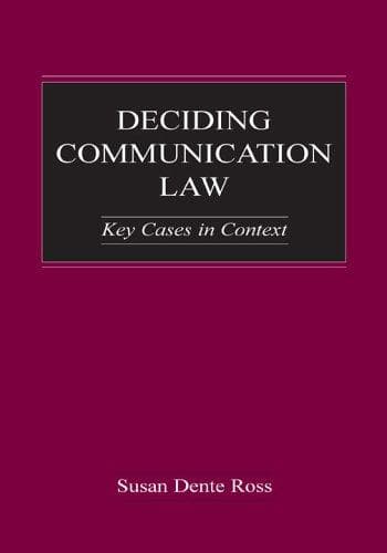 Tapa de Deciding communication law