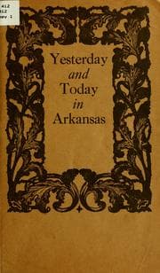 Tapa de Yesterday and today in Arkansas