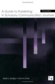 Tapa de A guide to publishing in scholarly communication journals