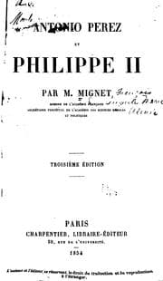 Tapa de Antonio Perez et Philippe II