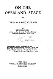 Tapa de On the overland stage, or, Terry as a King whip cub