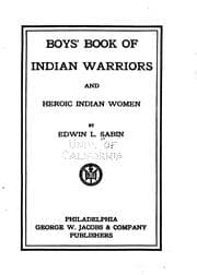 Tapa de Boys' book of Indian warriors and heroic Indian women