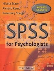 Tapa de SPSS for psychologists