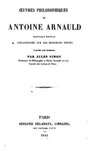 Tapa de Œuvres philosophiques de Antoine Arnauld