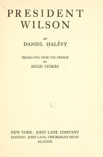 Tapa de President Wilson