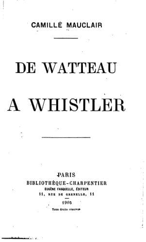 Tapa de De Watteau á Whistler